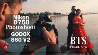 Couple Photoshoot BTS Nikon godox 860vii Tamron d750