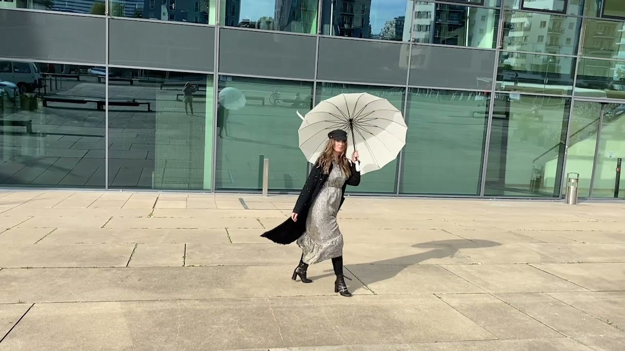 Von Lilienfeld - Regenschirm Automatik 2-Personen Paarschirm XXL "Cleo, ecru"