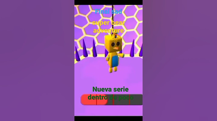 antiguo final sad del juego de super bear aventure