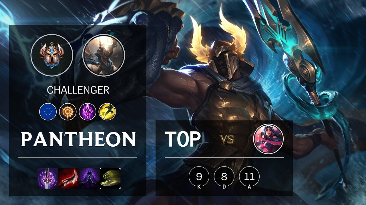Pantheon Top vs Irelia - EUW Challenger Patch 10.15