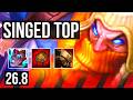 SINGED vs MORDEKAISER (TOP) | KR Master | 26.8
