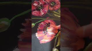 Маки ❤️#Art #Shortvideo #Oilpastel #Painting #Artist #Arts #Shorts  #Pastel #Маки #Poppy #Artist