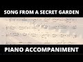 Song from a secret garden  piano accompaniment for violin