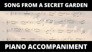 Song From a Secret Garden - Piano Accompaniment For Violin Resimi