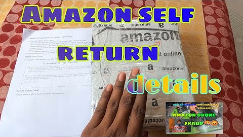 amazon self return process /amazon self return details