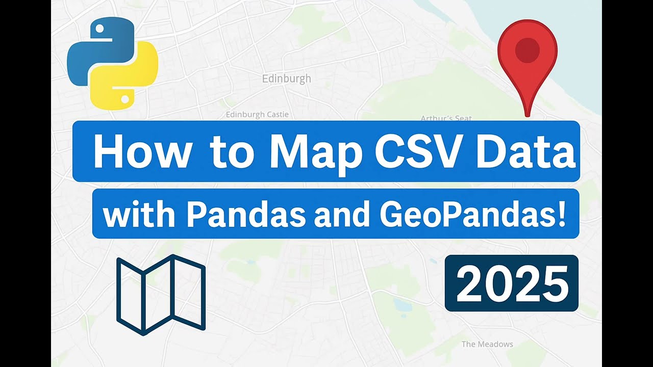 How to Map CSV Data Using Pandas and GeoPandas | Step by Step Tutorial 2025