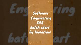 #softwareeng#srs