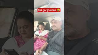 Siri got jealous 😂#siri #alexa #couplecomedy #husbandwifejokes #funny #viral