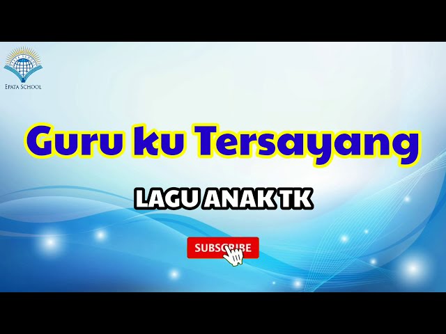 Guruku Tersayang | Lagu Anak TK | Puisi Guru Ku | Lirik | Cover Video Lagu TK class=