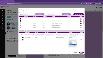 8. User Settings: Managing Recipients (DOCONCHAIN Tutorial Video)