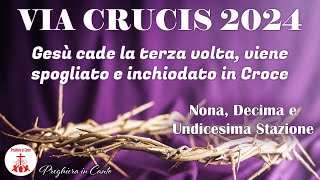 VIA CRUCIS: IX, X e XI Stazione - Gesù cade la terza volta, viene spogliato e inchiodato alla Croce