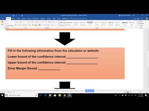 Flow Chart for Confidence Interval Population Standard deviation known 1