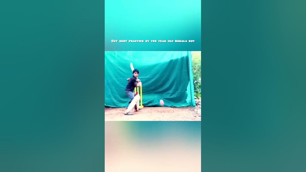How to play off cut shot practice by ten year old kerala boy to