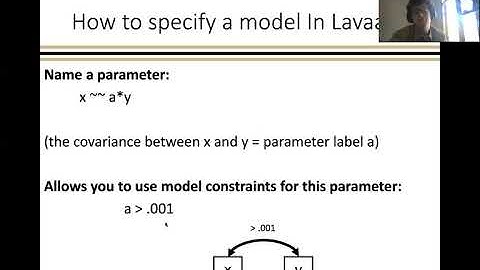 Lavaan syntax and SEM introduction