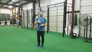 Pogo jumps into squat jump