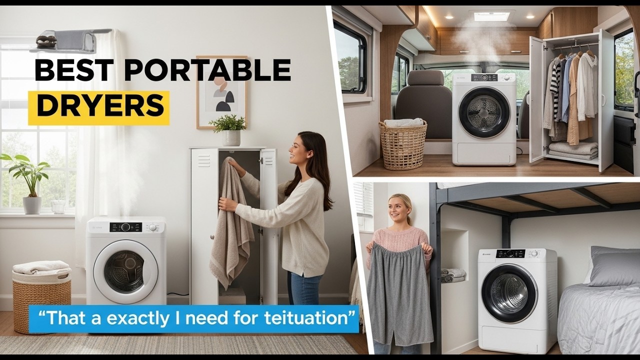 TOP 5 Best Portable Dryers 2026 | Perfect for Apartments & Small Spaces!