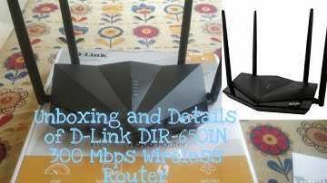 Unboxing And Details Of D-Link DIR-650IN 300 Mbps Wireless Router