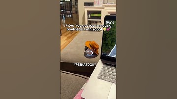 He’s just so annoying 😭💕 #longdistance #minirobot