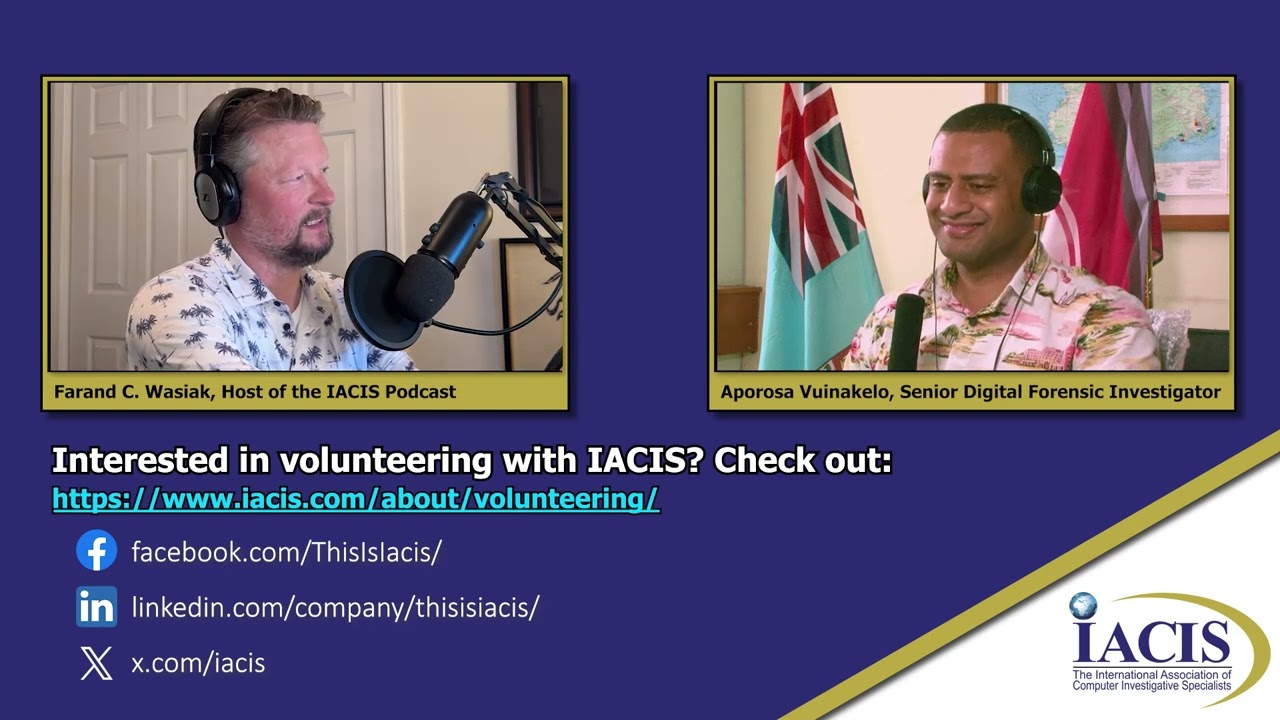 Interview with IACIS Member from Fiji, Aporosa Vuinakelo
