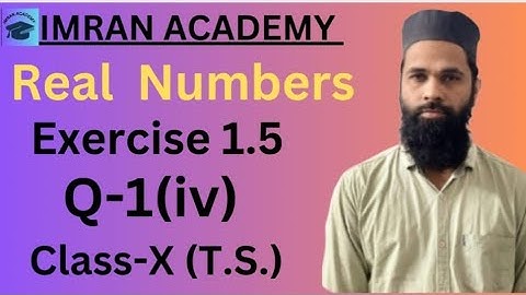 Real Numbers, Exercise 1.5, Q-1(iv), class 10, #ssc #green board #education