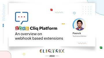 How to create a Webhook based extension for Cliq | Zoho Cliq