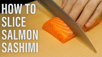 How to Slice Salmon Sashimi | Salmon Sushi is Only 40 Years Old!?
