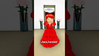 she tried to steal josh at my wedding 😭👰 the bass TREND #roblox #shorts
