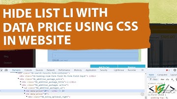 How to Hide List li with data-price using Custom CSS in Website | WordPress | PHP | HTML