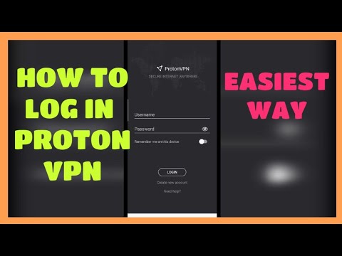 Simple way to login proton VPN