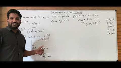 KEAM Maths Classes | Solved Questions | Class11 | Conic Sections | Part 1 | Malayalam