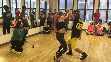 Kamacho zouk demo at NYC zouk festival