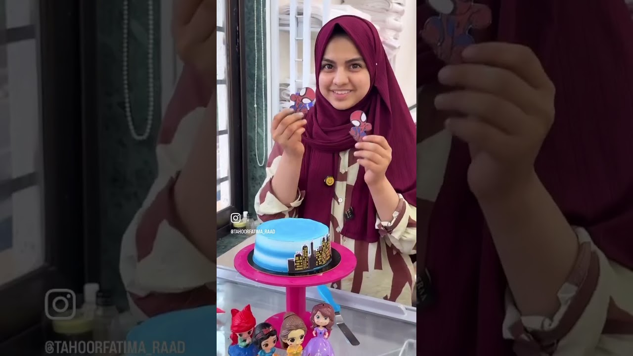 Let’s make Spider-Man theme cake together 💕🤩