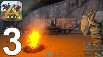 ARK: Ultimate Mobile Edition - Gameplay Walkthrough Part 3 - Hacks & House Building (iOS, Android)