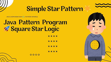 Java Pattern Printing: Square Star Pattern | Learn Coding with harichselvamc