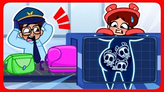 XRay In The Airport Rules Song ✈ Funny Kids Stories  And Nursery Rhymes by Doo Bee Doo Kids