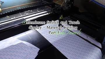 Membrane Switch and Touch display Material CuttingPart1 #membraneswitch #touchdisplay #lasercutting