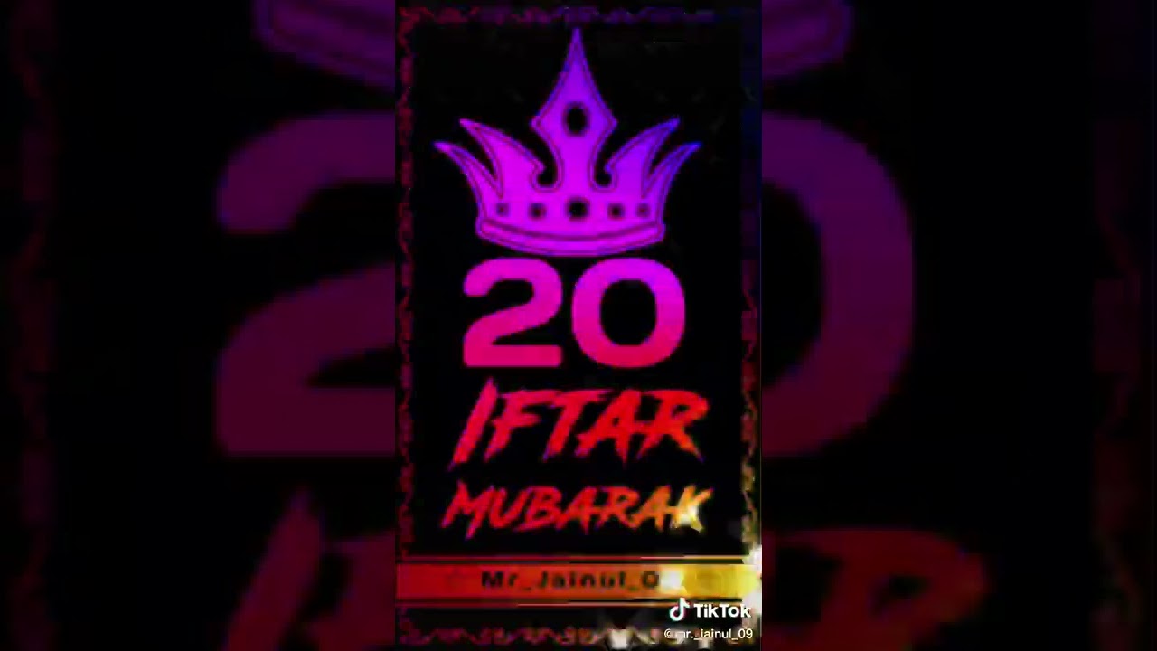 Ramzan Ki 20 Iftar Mubarak | Roza No.20 Mubark | New Style Edit Effect | @Mr_Jainul_09 | 