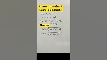 Vector Vibes! 💡 Inner Product & Norm Calculation #innerproductspace #linearalgebra