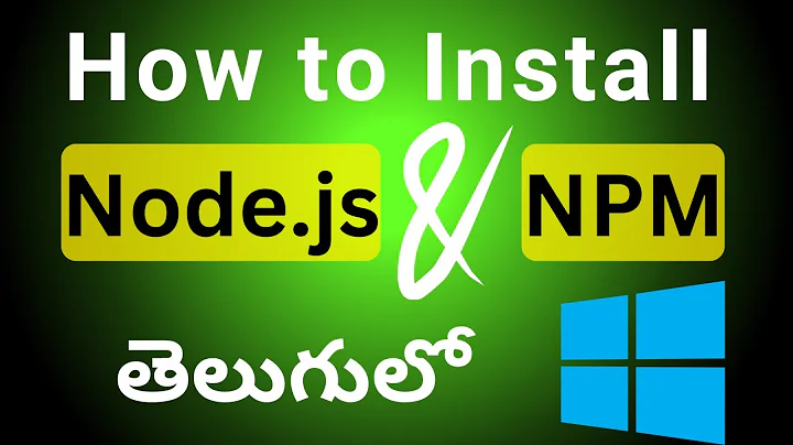 How to Install Node.js and NPM on Windows 11 | Complete Step-by-Step Guide | in Telugu