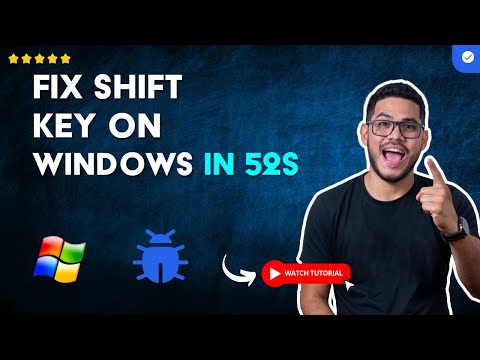 How to FIX the SHIFT KEY Not WORKING in WINDOWS in 52 S