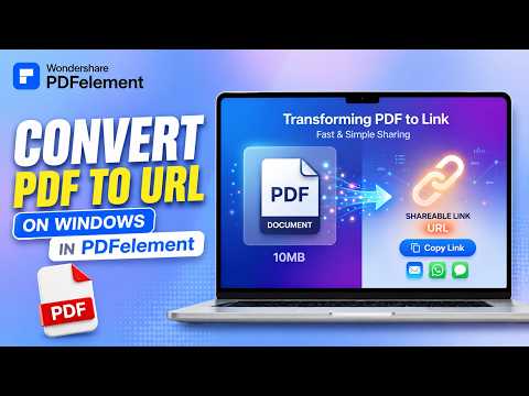How to Send a PDF as a Link & Convert PDF to HTML | PDFelement Tutorial