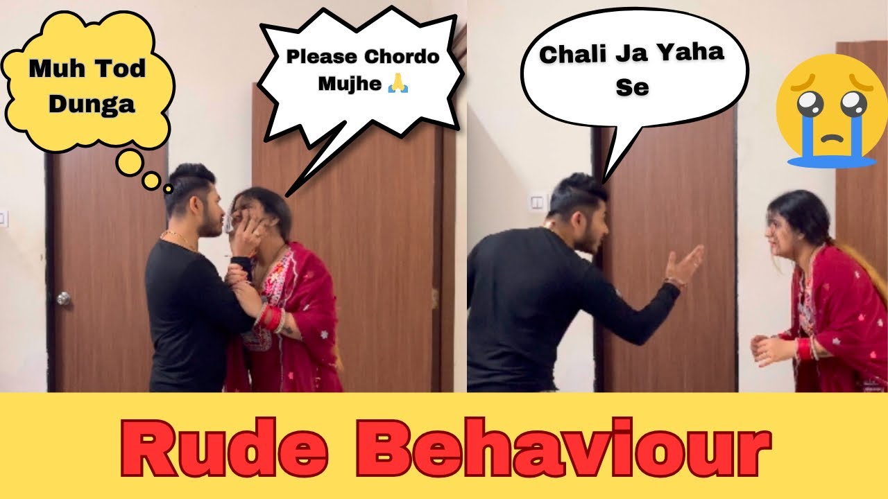 Being *Rude* to my WIFE Prank 😝 She :Started crying 😭 | Prank On Wife | Dimple Sourabh Vlogs