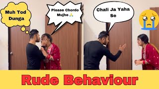 Being Rude To My Wife Prank She Started Crying Prank On Wife Dimple Sourabh Vlogs
