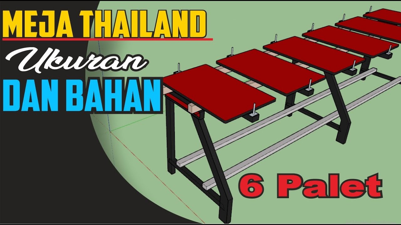  MEJA  SABLON  THAILAND 6 PALET  YouTube