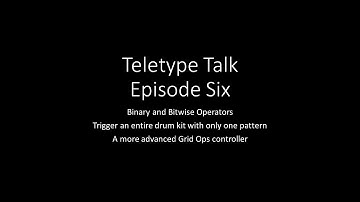 Teletype Talk Episode Six