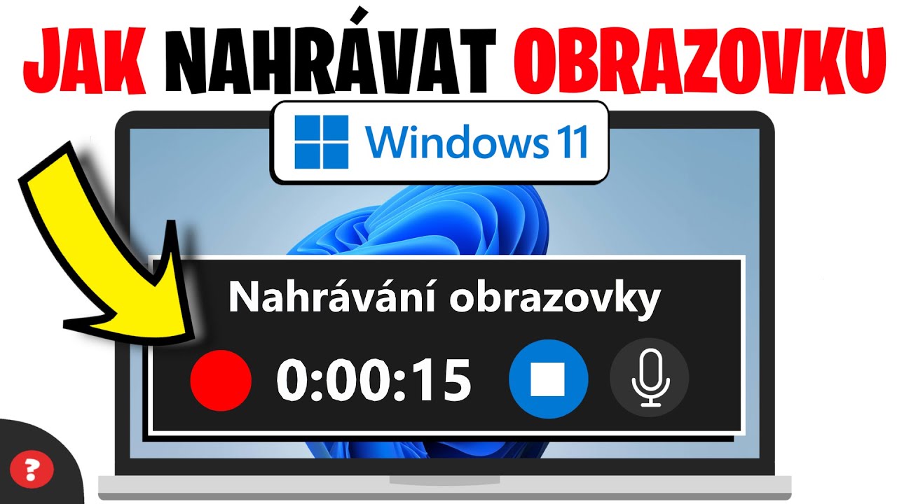 Jak NAHRÁVAT OBRAZOVKU ve Windows 11 - Jak natáčet hry na Windows 11 | Návod