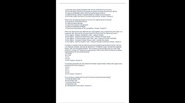 Green Belt   Exam Practice Questions and Answers 2022/2023