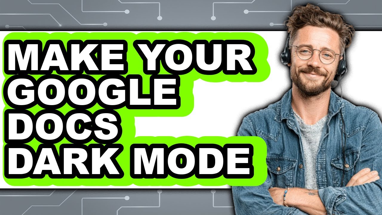How to Make Your Google Docs Dark Mode (easy Method) - YouTube