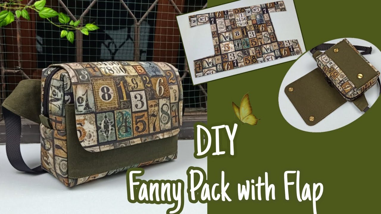 DIY Cara Membuat Tas/Fanny Pack Tutorial & Pattern YouTube