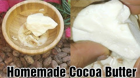 Homemade Cocoa Butter, For Hair And Skin Care | FROM REAL COCOA BEANS, how to make raw cocoa butter